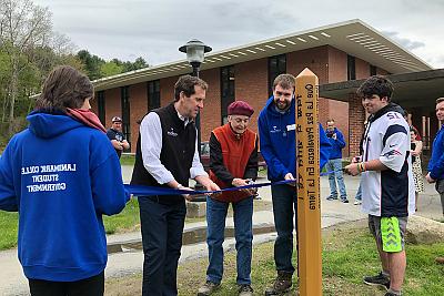 Student Government Association event for Peace Pole dedication 